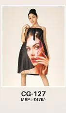 Artistic Printed Bath Wrap Dress