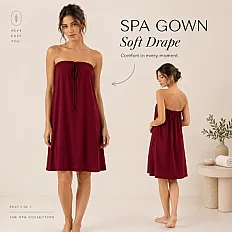 Adjustable Tie Bath Wrap Dress