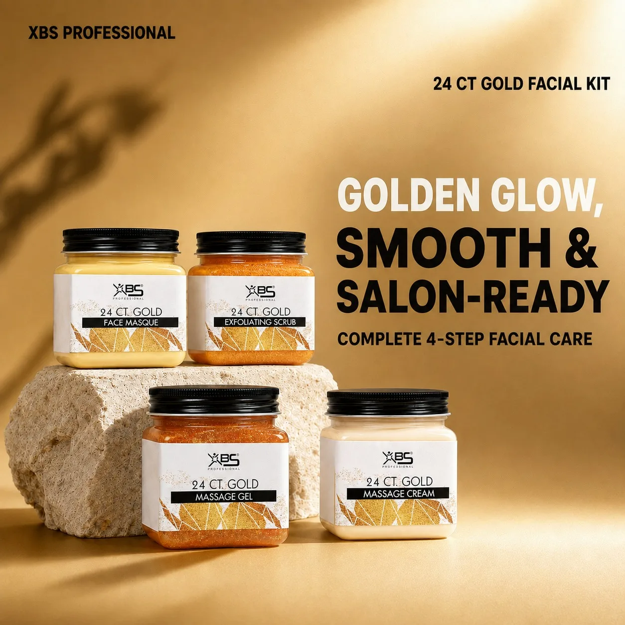 ABH 4-in-1 24 ct. Gold  Facial Kit