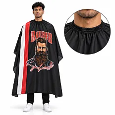 Barber Syndicate Cutting Cape – Racing Stripe Bearded Barber