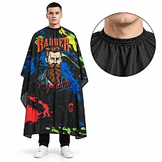 Barber Syndicate Cutting Cape – Color Splash Bearded Barber