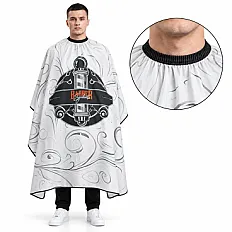 Barber Syndicate Cutting Cape – Barber Pole Swirl