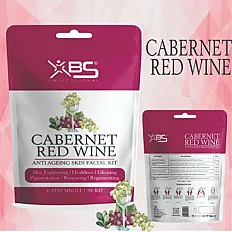 Cabernet Red wine Pouch facial kit